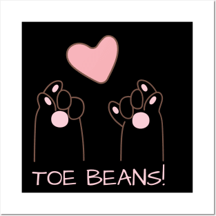 Toe Beans Cat Posters and Art